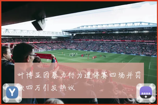 叶博亚因暴力行为遭停赛四场并罚款四万引发热议